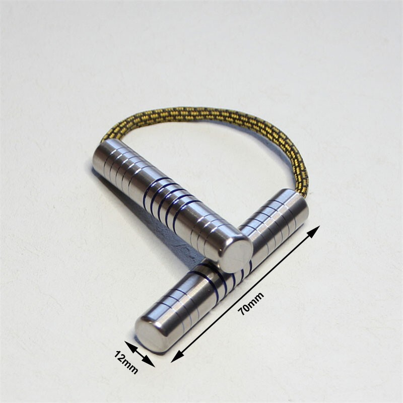 Titanium Alloy Finger Training Tool Pendant EDC Boring Decompression Play Toy