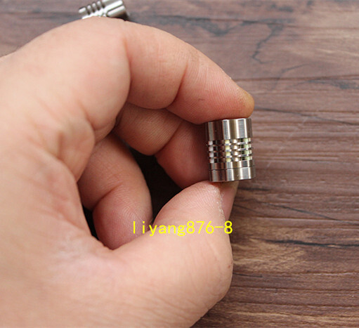 Titanium EDC Parachute Cord Pendant Knife Bead Key Luminous Pendant Outdoor