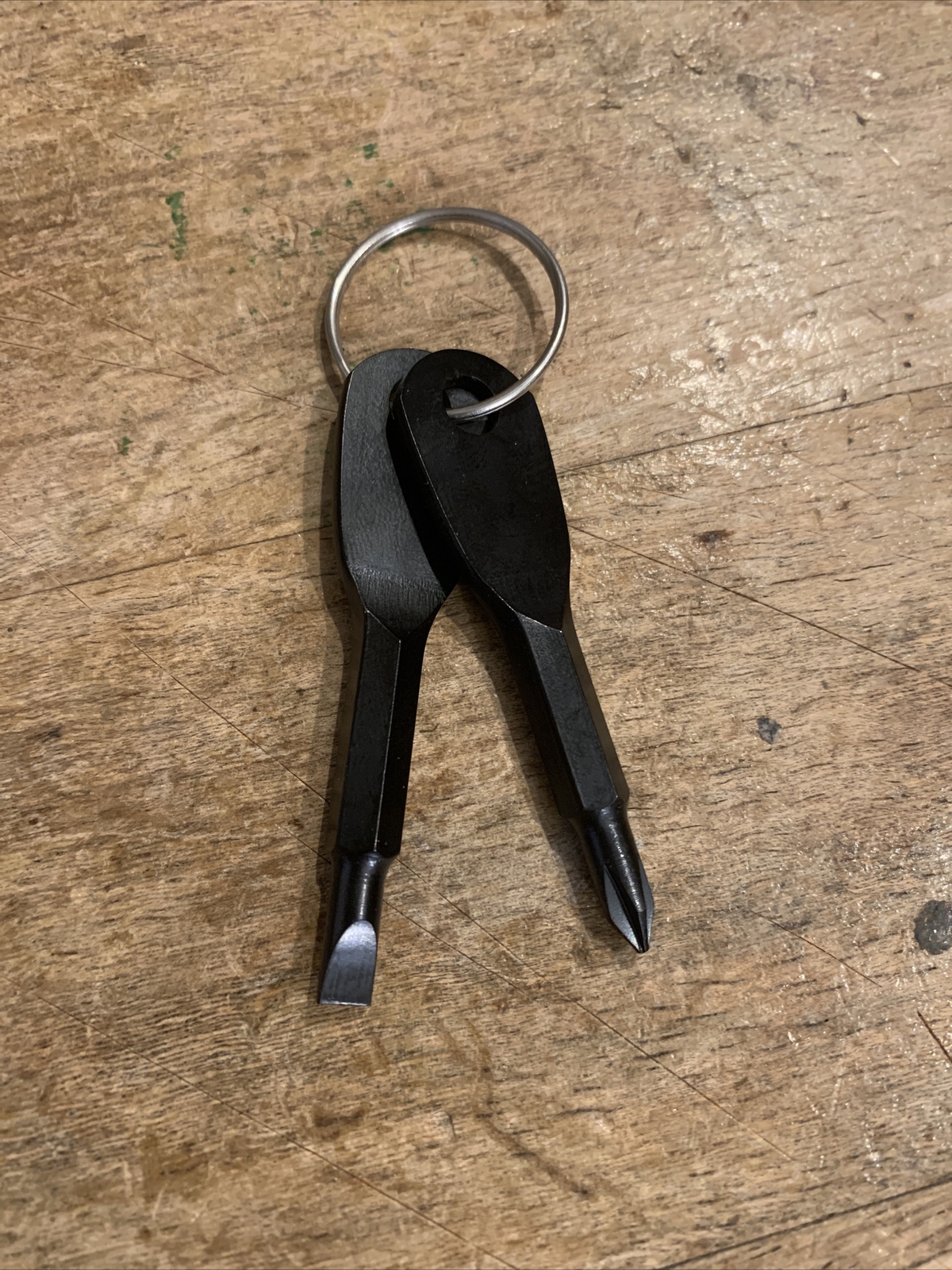 2pcs Key Ring Screwdriver EDC Tool Set Outdoor Pocket Mini Tool with Keychain
