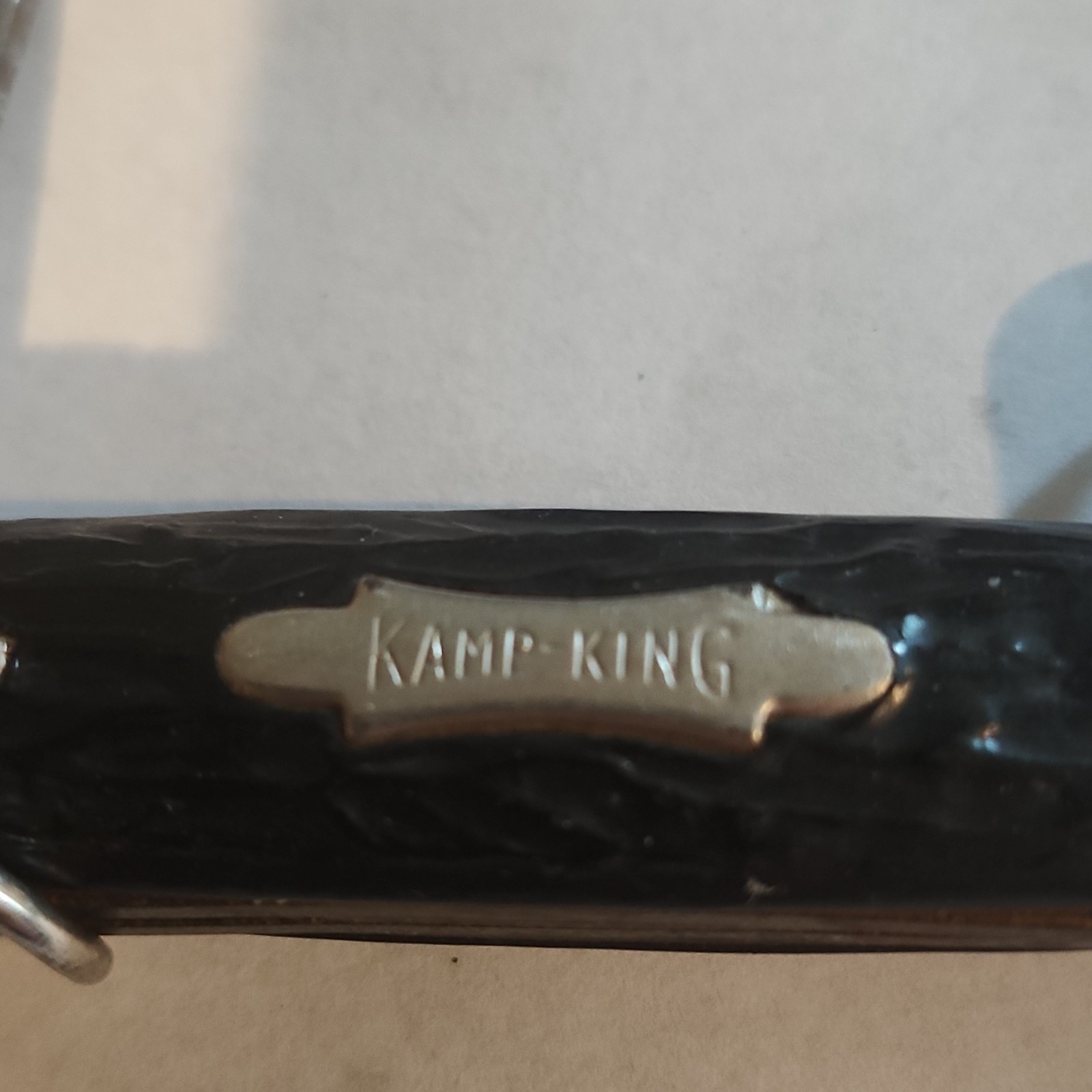 Kamp-King 3-Tool Multi-Tool Pocket Knife 3in Straight Edge SS Blade, Black