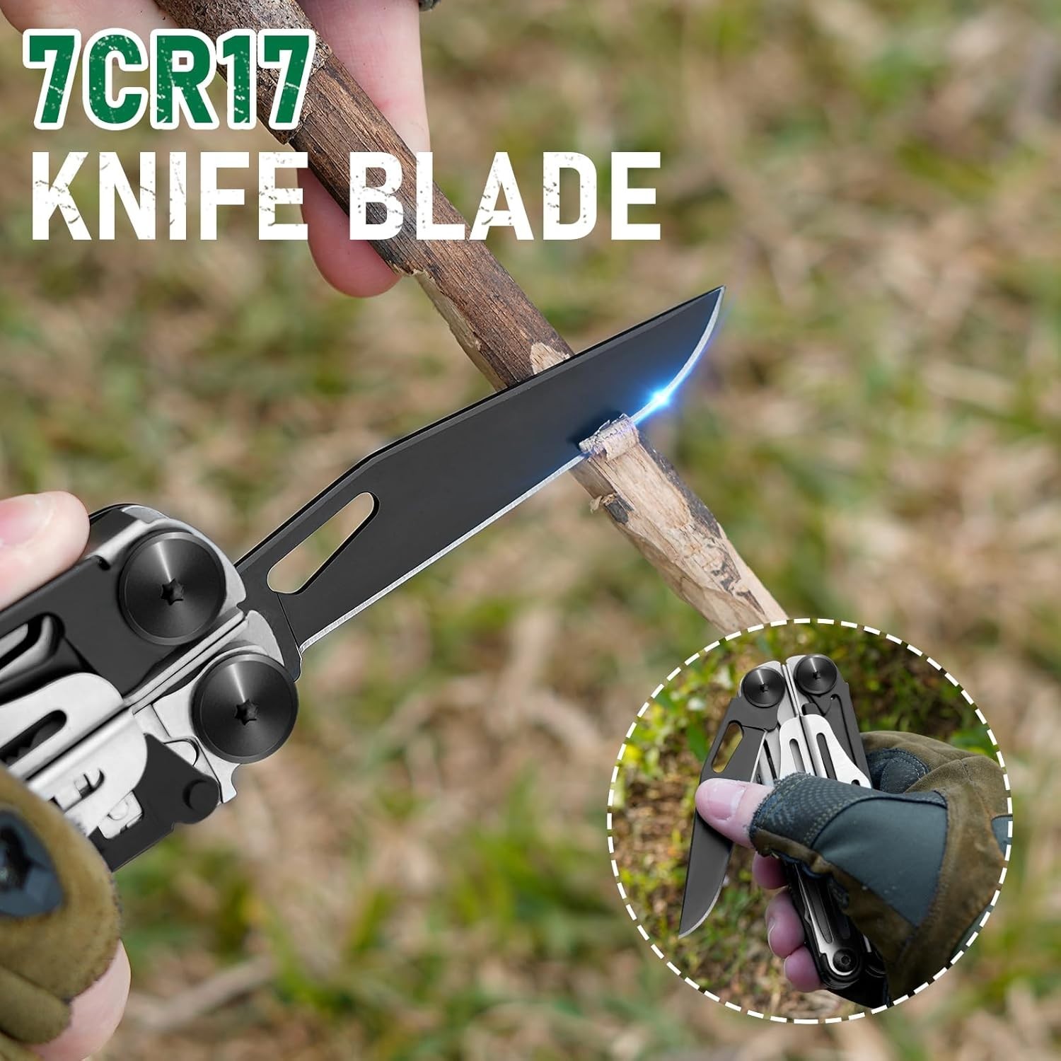 Multitool Pliers Pro BI2045 Stainless Steel Foldable Wire Cutter Saw Screwdriver