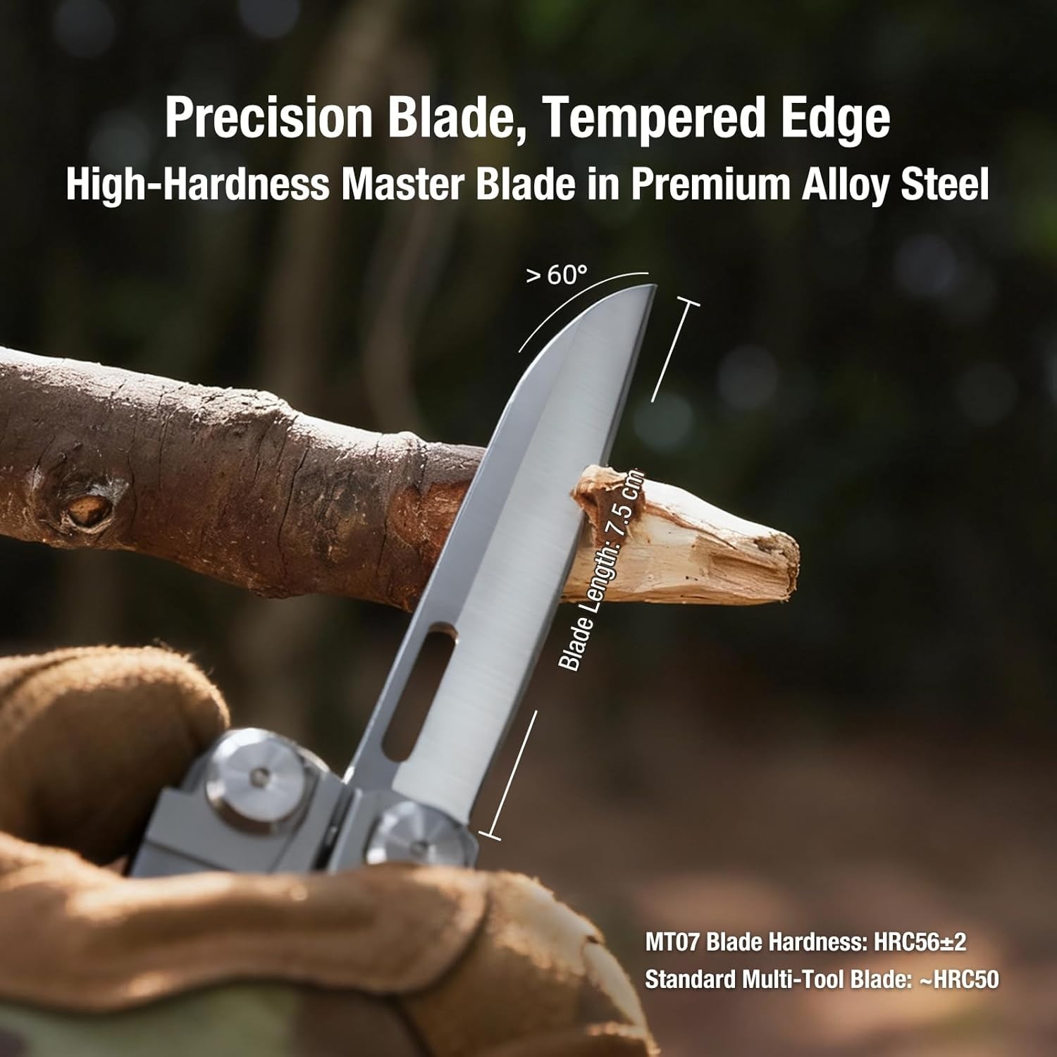 MT07 Multitool – Topographic Finish, Stainless Steel