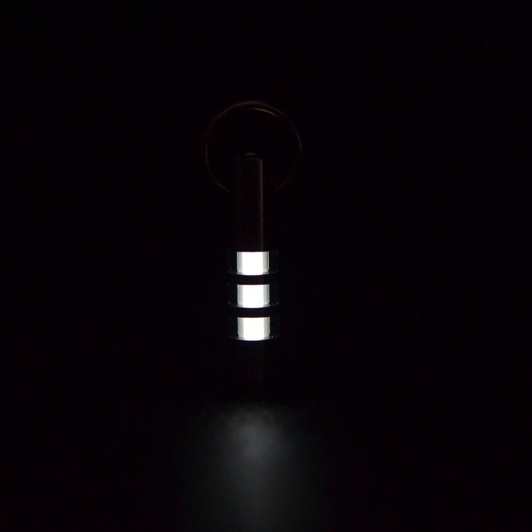 Glow in the Dark Titanium Keychian Necklace Pendant EDC Charm 25 Years Life Gift