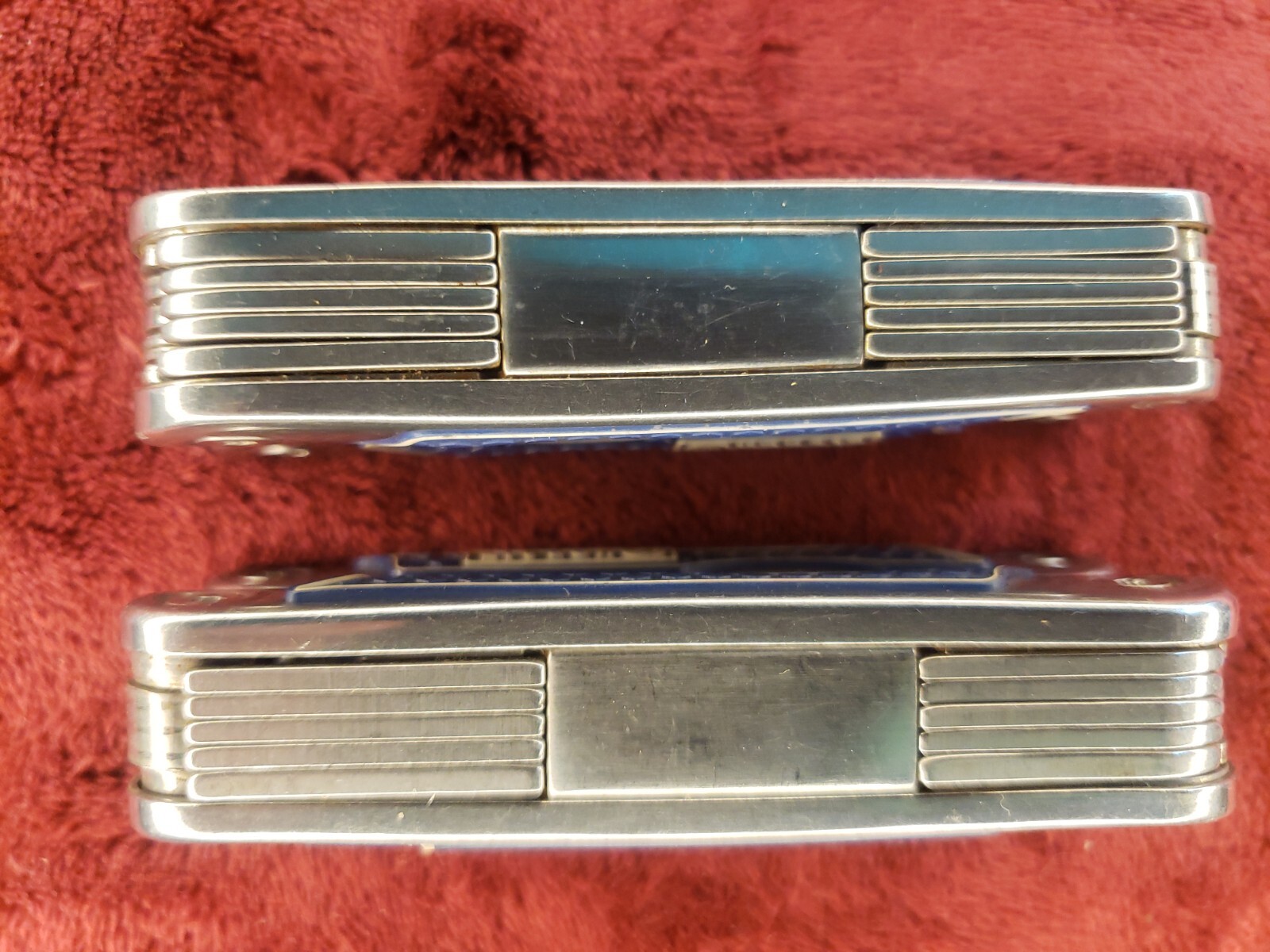 Lot of 2 Kobalt Blue Mini Multi Tool Knife