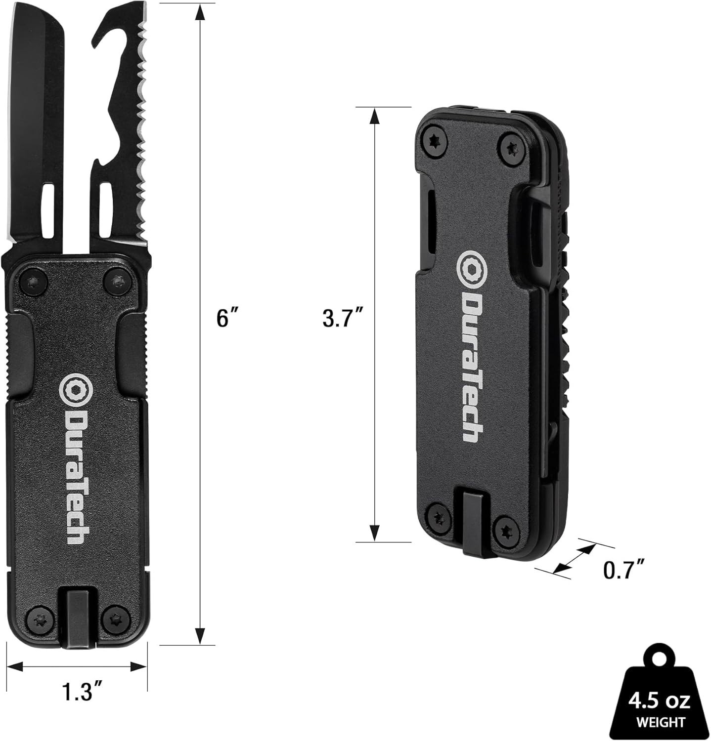 Compact 16 in 1 Multitool Knife with Bottle Opener and Rope Cutter for Outdoors