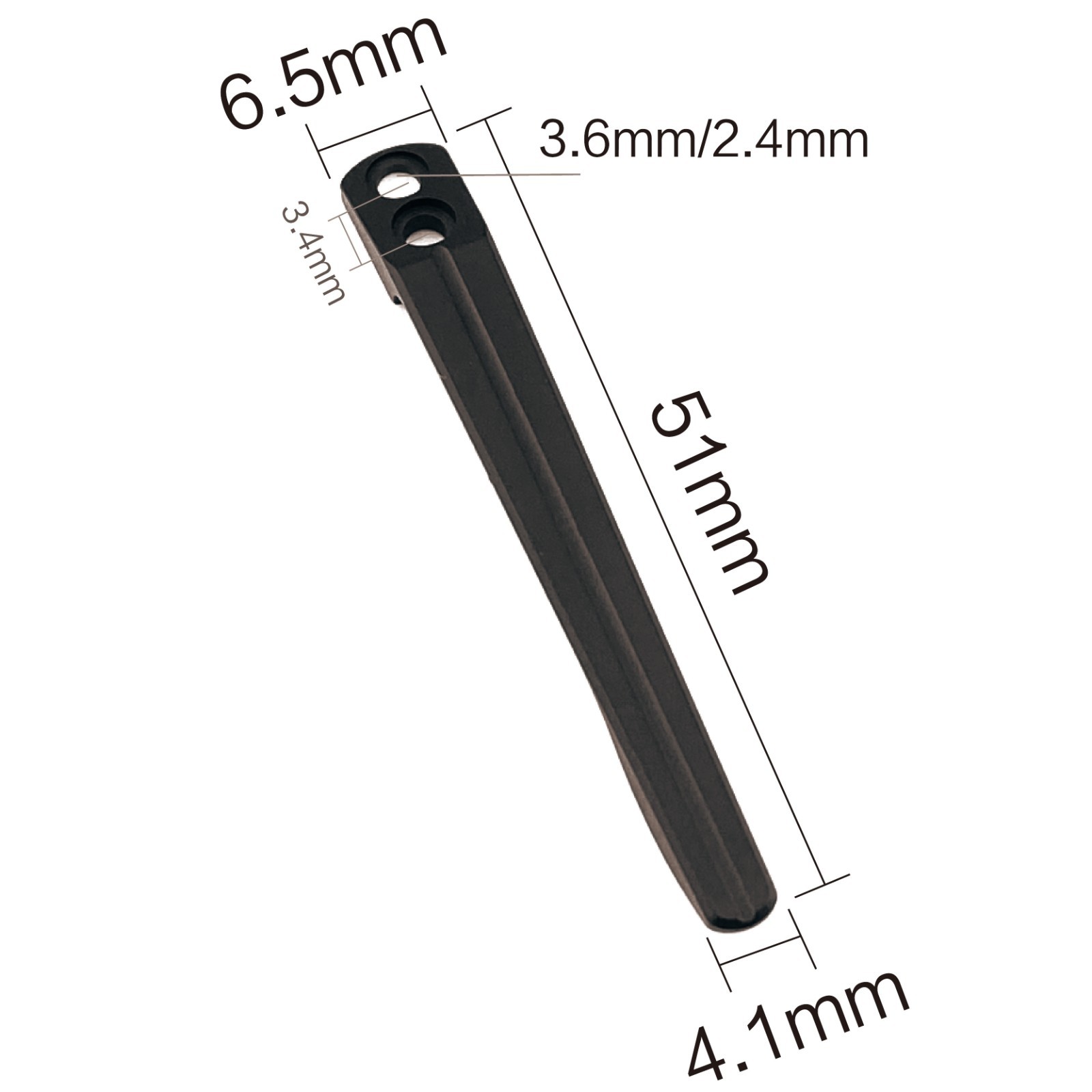 Titanium CNC Pocket Clip for Folding Knife EDC DIY Replacement Part