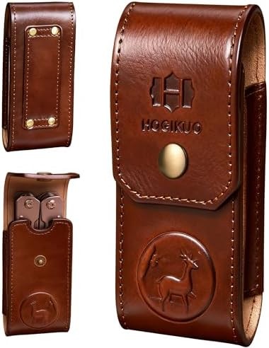 Leather Multitool Sheath，Multi Tool Holster for Leatherman, Gerber, SOG and Simi