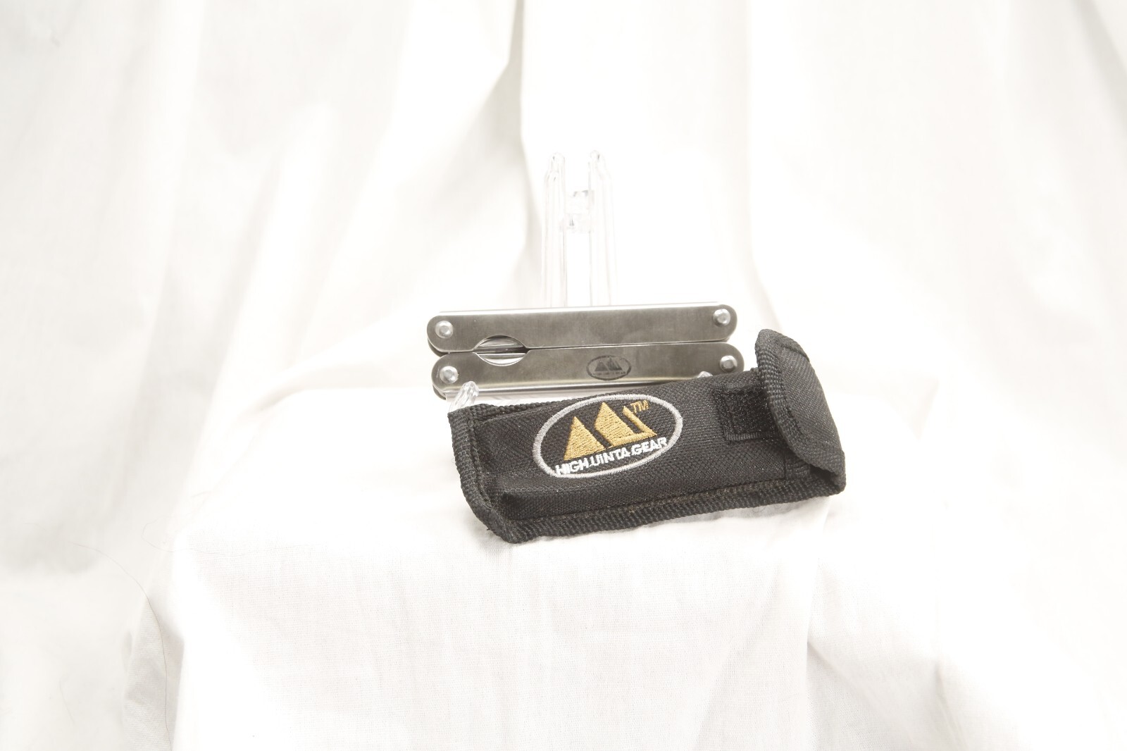 High Uinta Gear, multitool and canvas case, sliver 4.5 inches x 1.75 inches