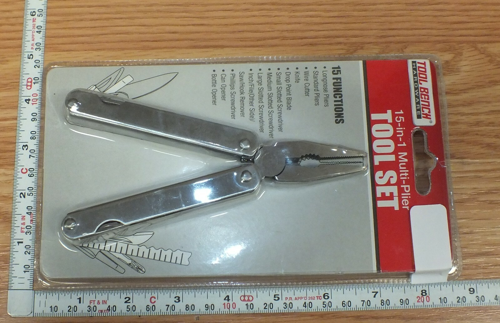 Tool Bench Hardware 15 Function 15-in-1 Multi-Plier Tool Set **NEW**