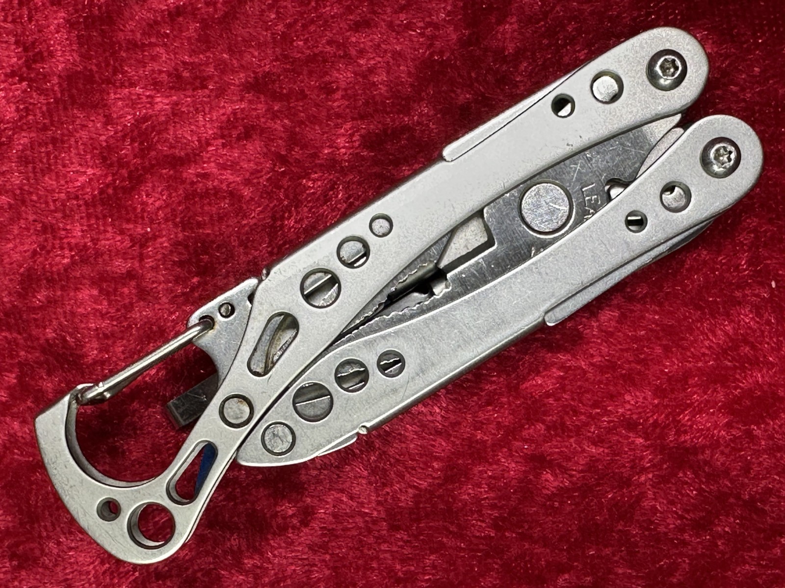 Leatherman Style PS Blue 7 Tool Multi-Tool Pliers 2011 Customized w/Knife (531)