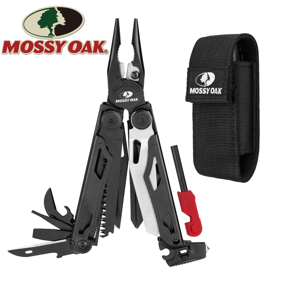 MOSSY OAK 19-in-1 Stainless Steel Multi Tool Plier Folding Pocket Survival Tools
