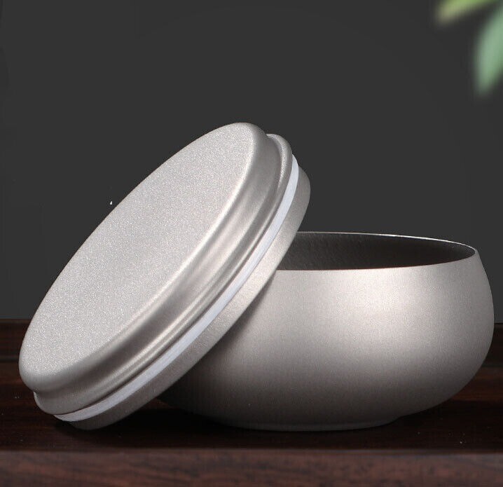 Pure Titanium Waterproof Container Can Pill Case Holder Box Tea Storage Jar EDC