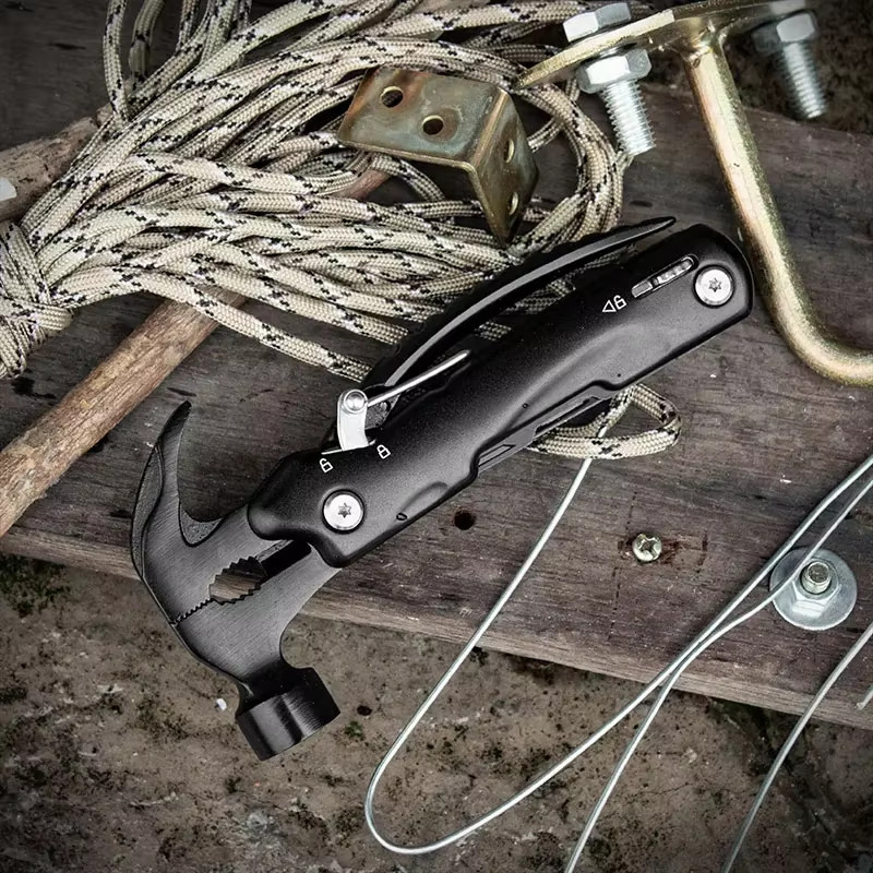 Multifunction Mini Hammer Survival Gear Folding Tool Hammer