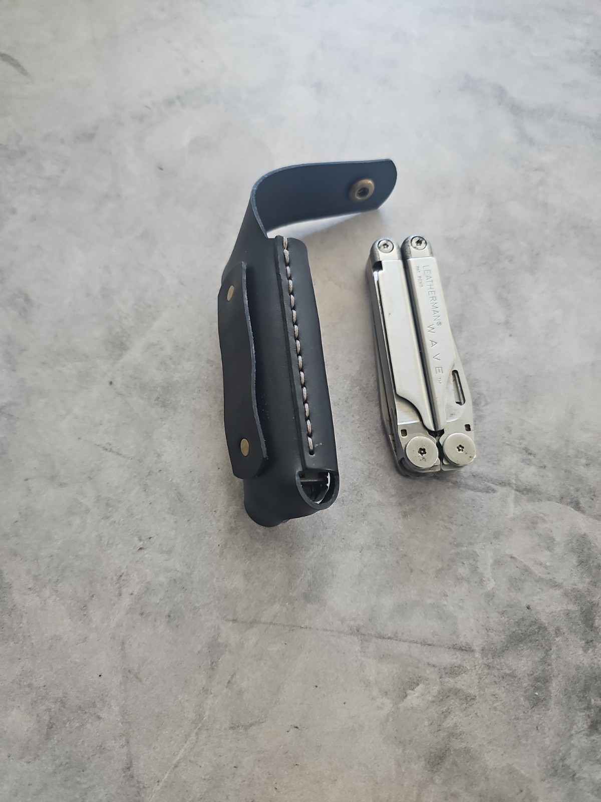 Leatherman wave Or Wave+ leather sheath handmade. Sheath only.