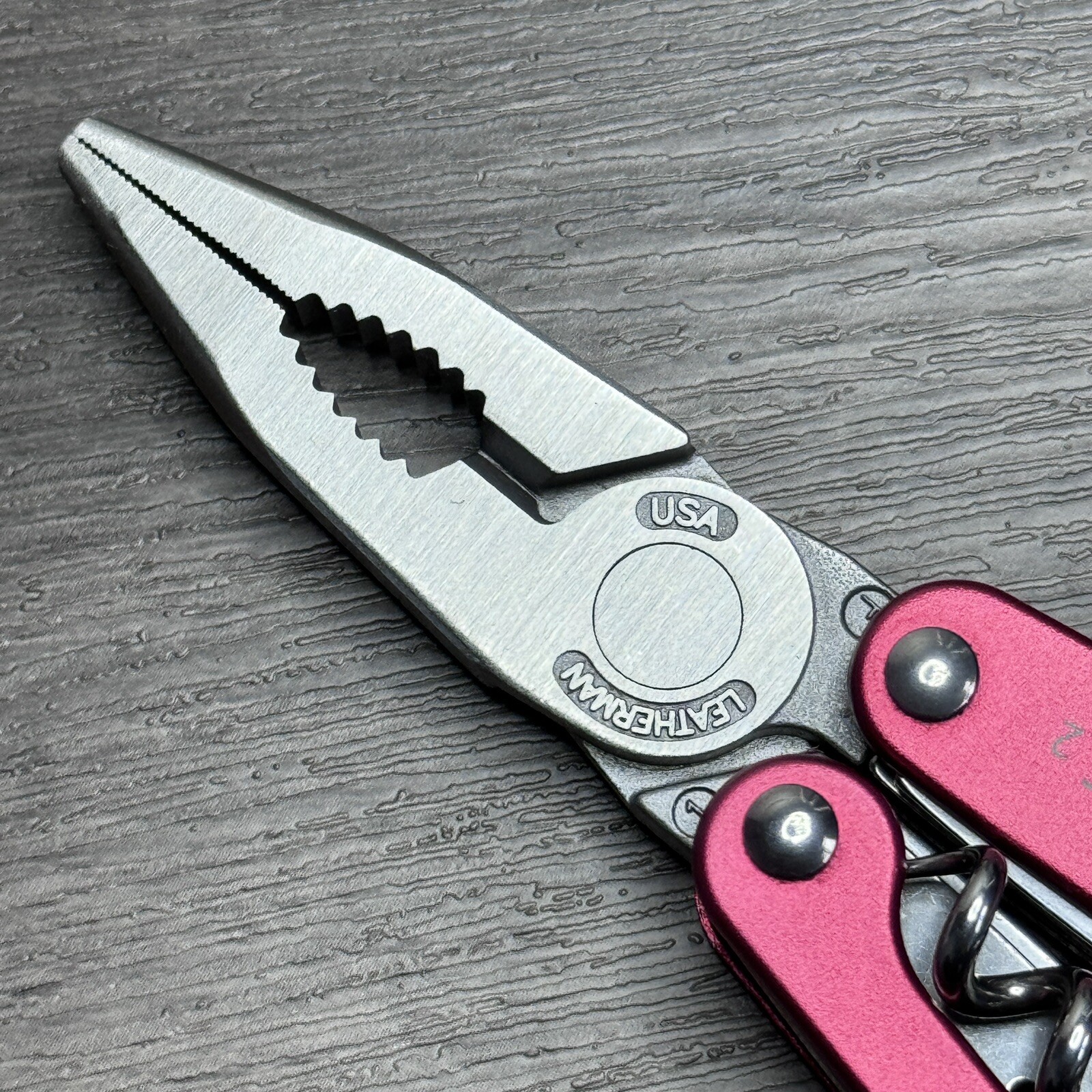 TWO Leatherman Juice C2 Red multitools. TM variants. Discontinued