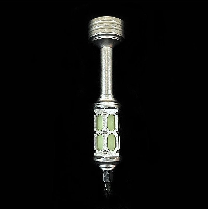EDC PEI TC4 CNC Pocket Screwdriver Phillips Flat Bit Outdoor Riding Multi Tools