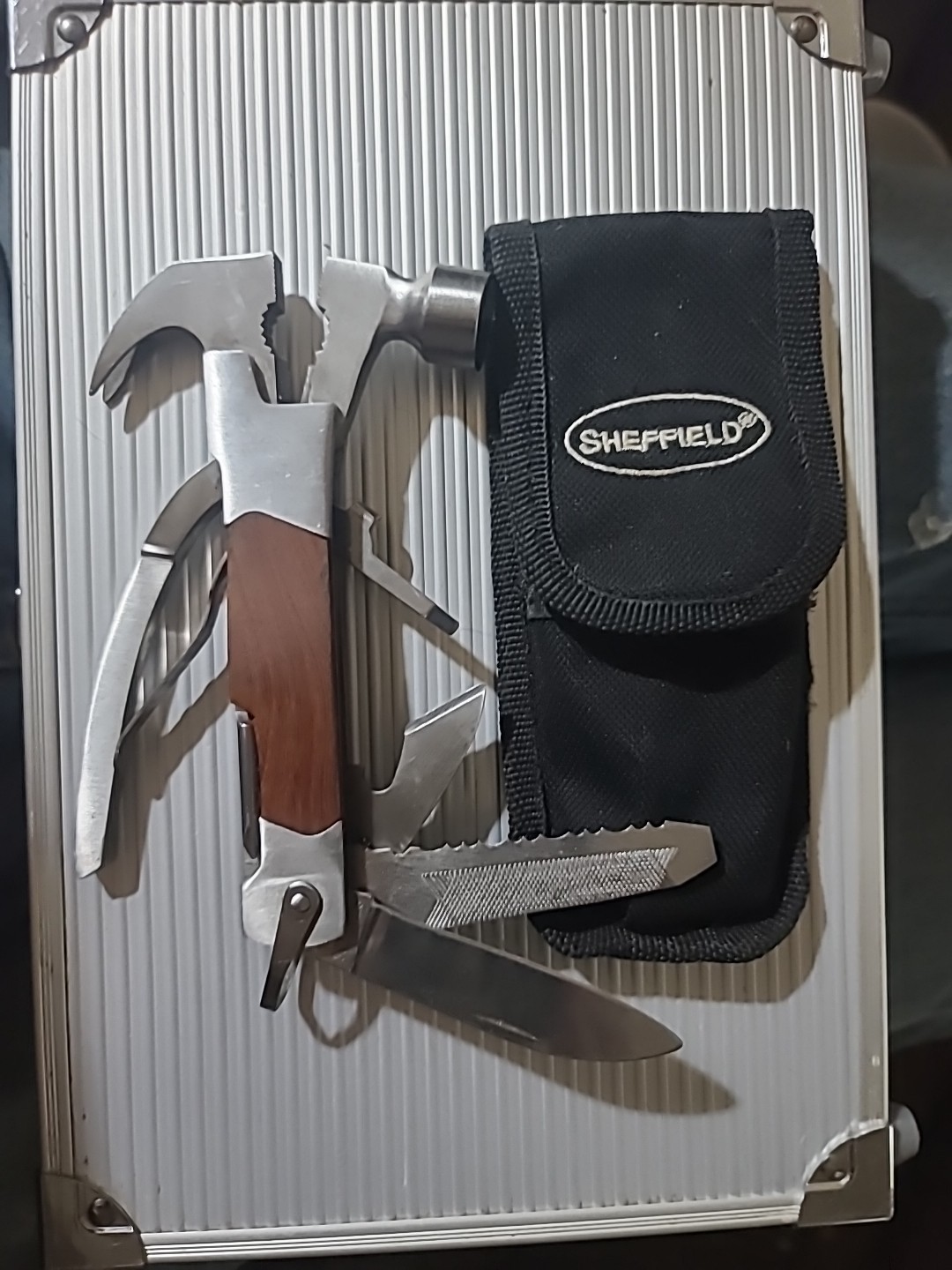 Sheffield Multi Tool Pocket Knife Cutters Saw Hammer File Pliers Camping