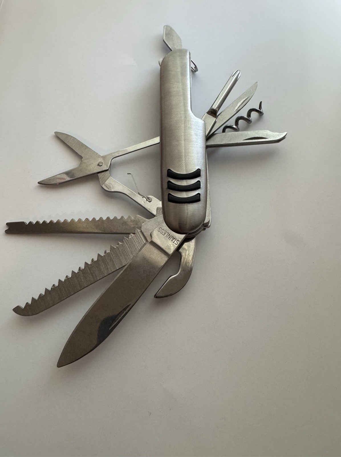 11 In 1 Multi-Tool Pocket Knife Chrome Handle 3 packs