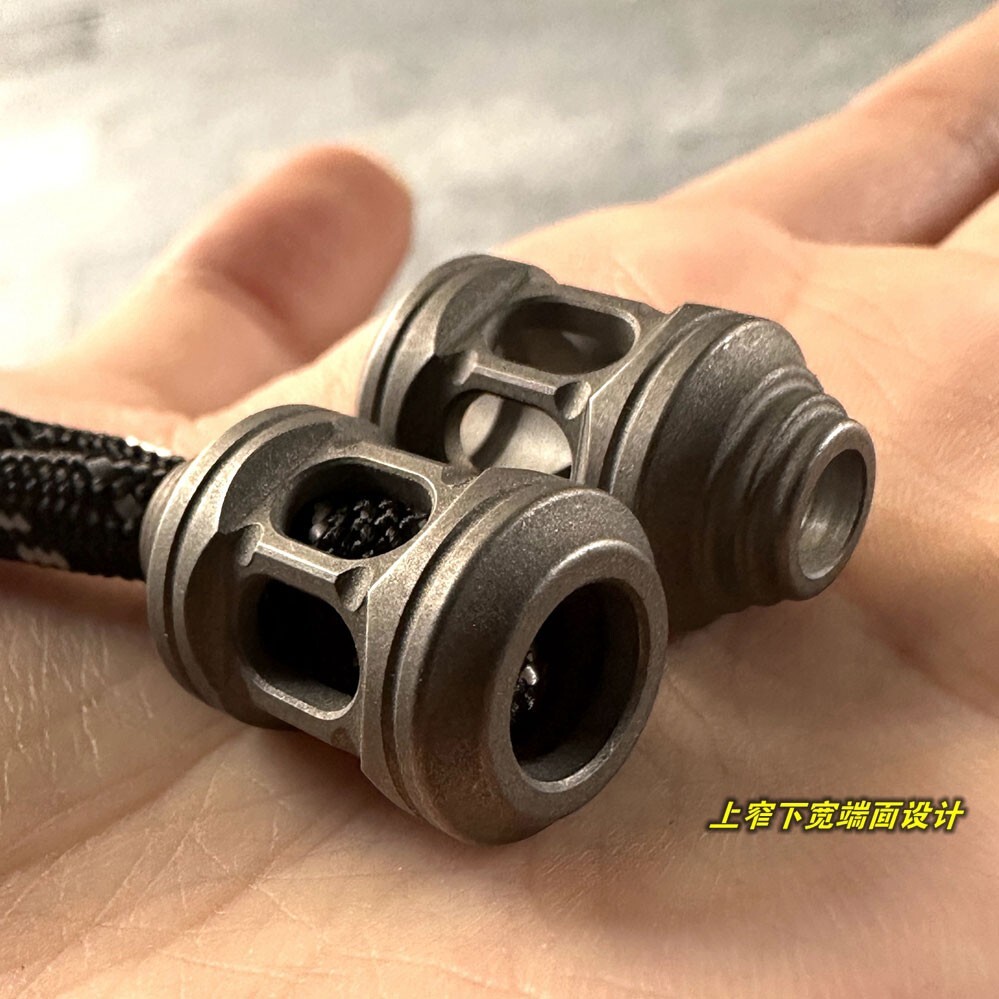 Titanium Alloy Bead or Imported PEI Parachute Cord Lanyard DIY Bead EDC Beads