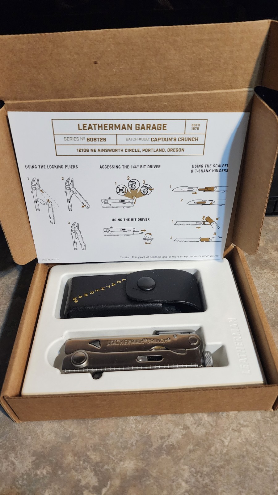 -NEW & IN HAND- Leatherman Garage Batch #008 Captain’s Crunch Limited Edition