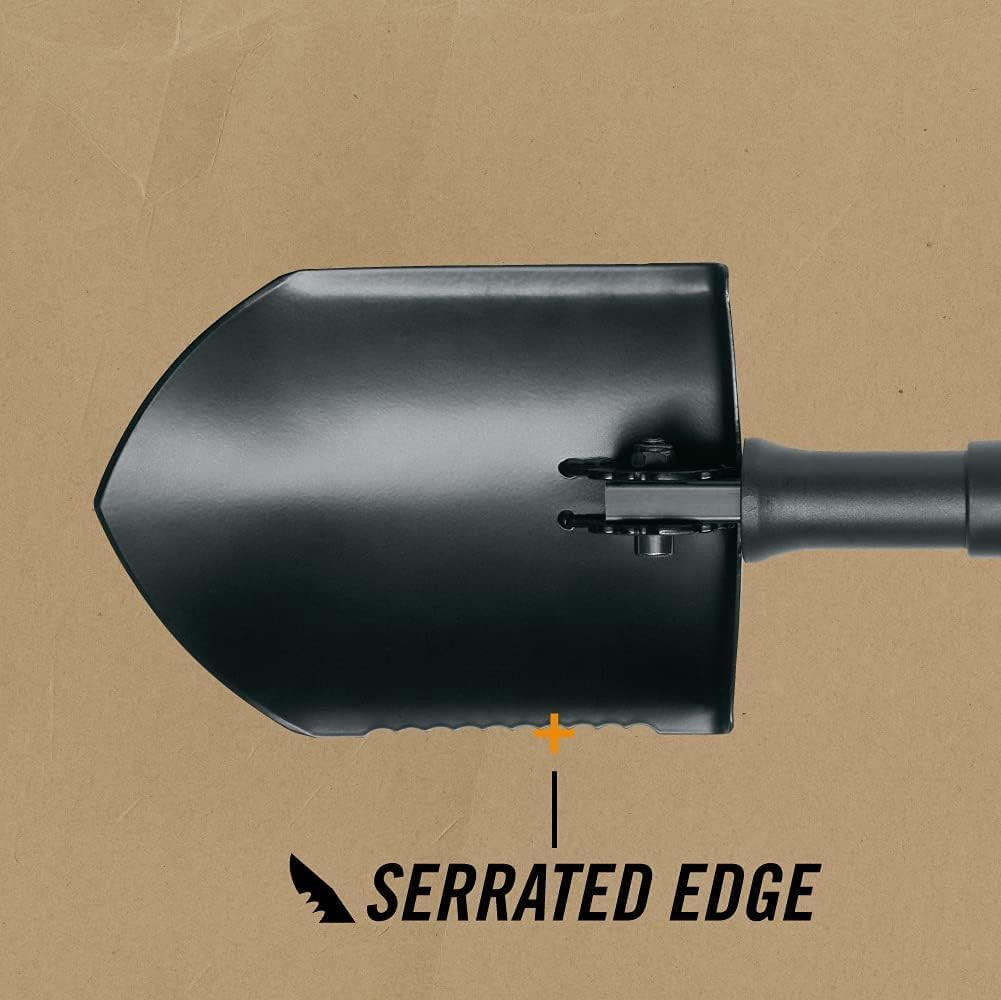 Gear Military Style Tactical Folding Spade E-Tool, Heavy-Duty All Purpose Campin