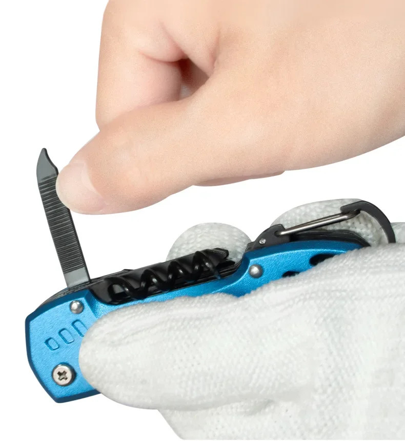 Multifunctional Foldable Stainless Steel Survival Scissors Portable EDC Tool Kit