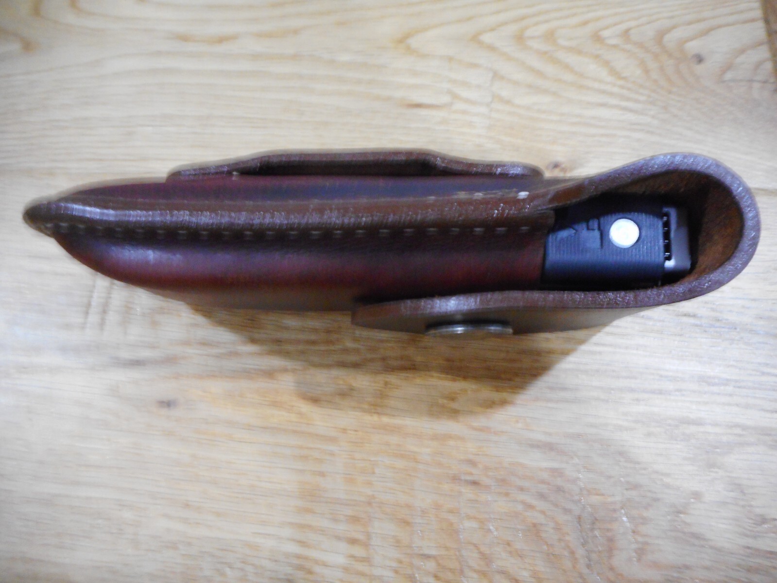 Gerber MP600 or Diesel multi tool leather sheath. Sheath only. Buffalo snap