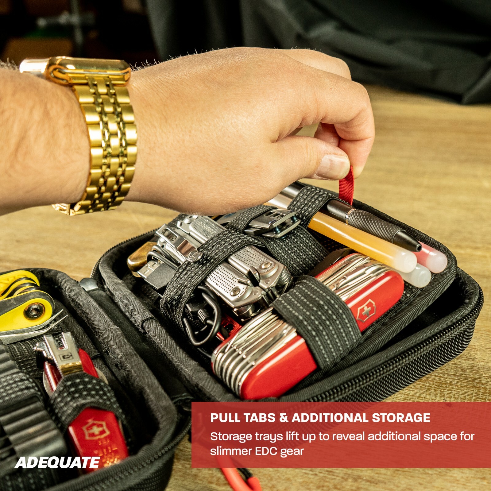 EDC Storage Organizer Case w/ Integrated Dump Tray – Everyday Carry Gear