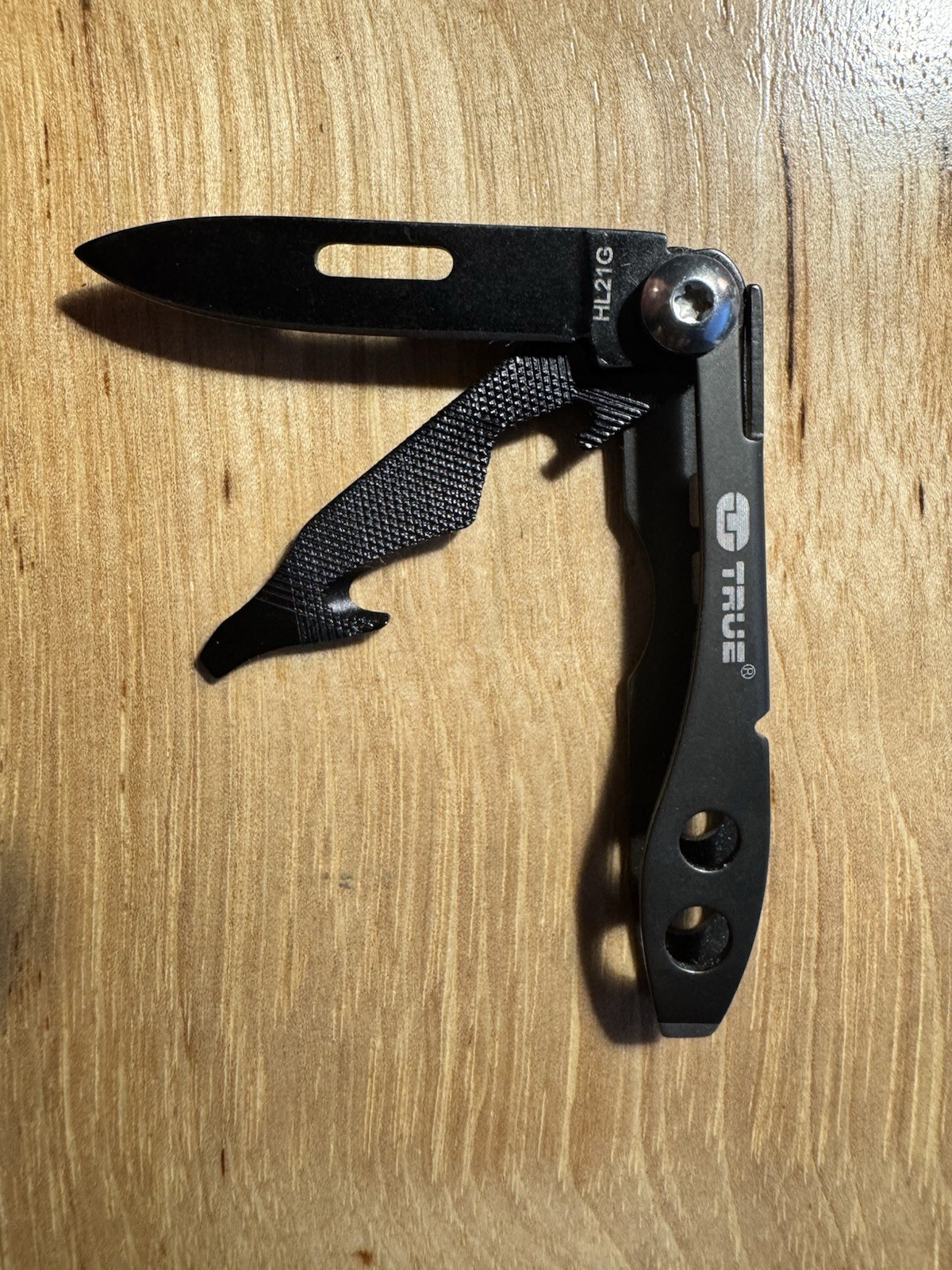 True TRUTOL0035 Tweezers Tool Pocket Knife Keyring Multi‑Tool
