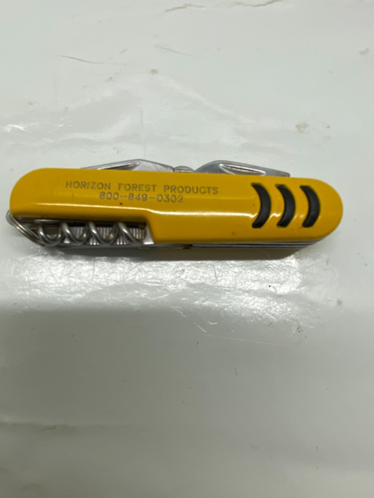 Swiss Army Style Knife Multi Tool Horizon Forest Promo Yellow Pocket Knife