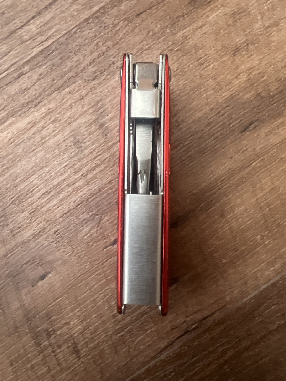 🌟Snap-on Red Stainless Steel 4″ Multi-Tool Pliers, Knife, File, & Sheath, NICE!