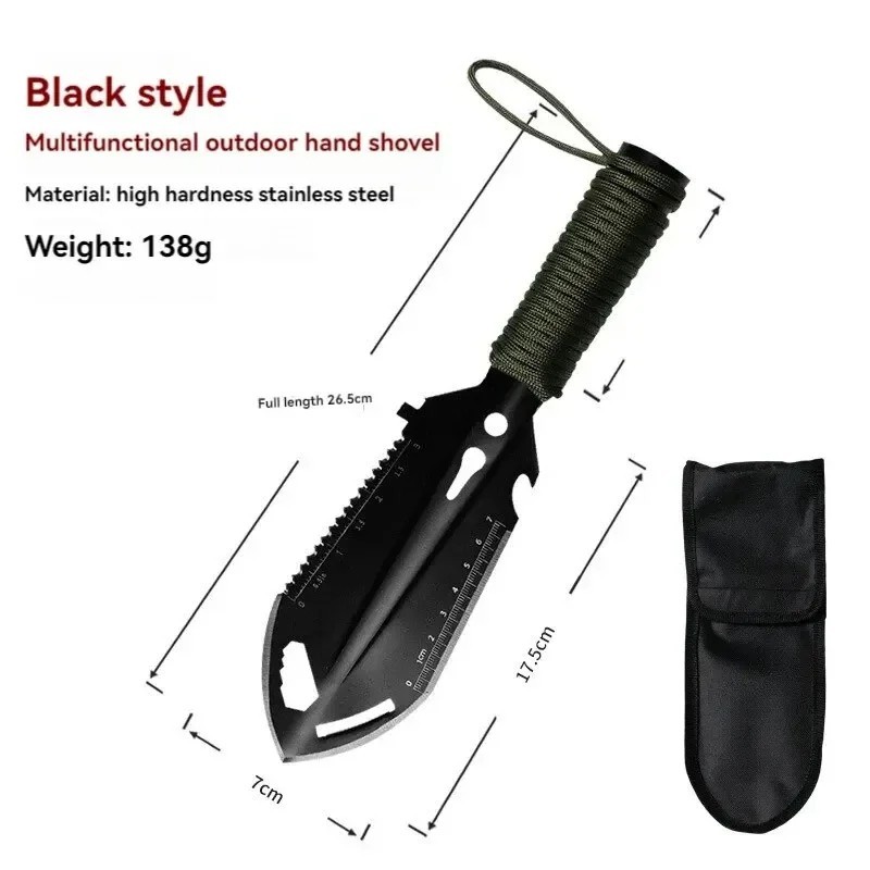 Camping Survival Shovel Stainless Steel Multifunction Tool.