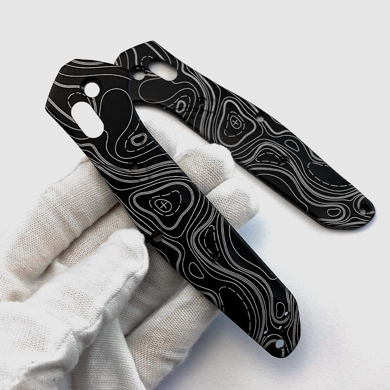 Contour Map Aluminum Scales – For Benchmade 940 Osborne, Topo EDC Mod Part