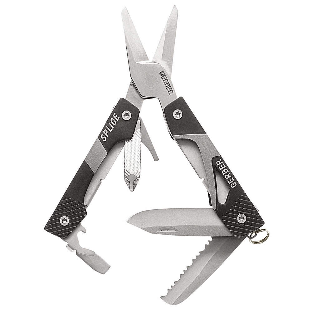 GERBER 31-000013 Scissor Multi-Tool,Black,8 Tools 4RDT6