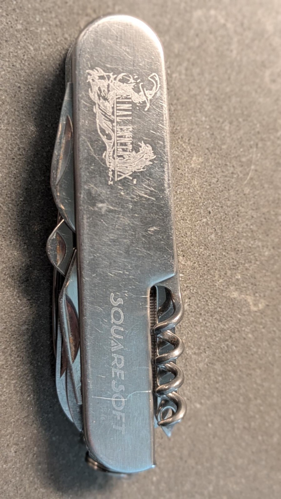 Final Fantasy X Stainless Steel Multi Tool Pre-Merger Squaresoft Employee Only