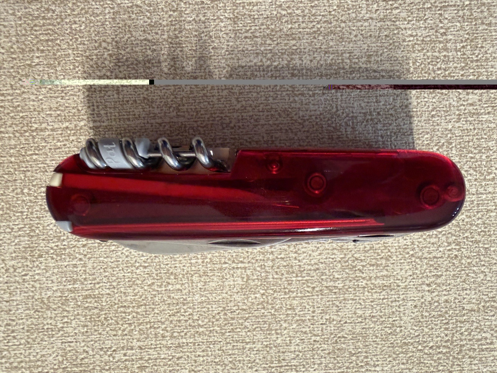 Victorinox Swiss Army CyberTool Multi Tool Ruby Red Translucent w/ Bits & Pliers