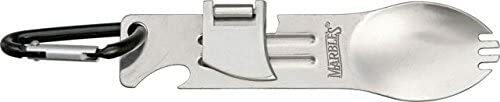 Marbles Campers Best Multi-Tools w/Spork Can Opener And Bottle w/Carabiner Clip