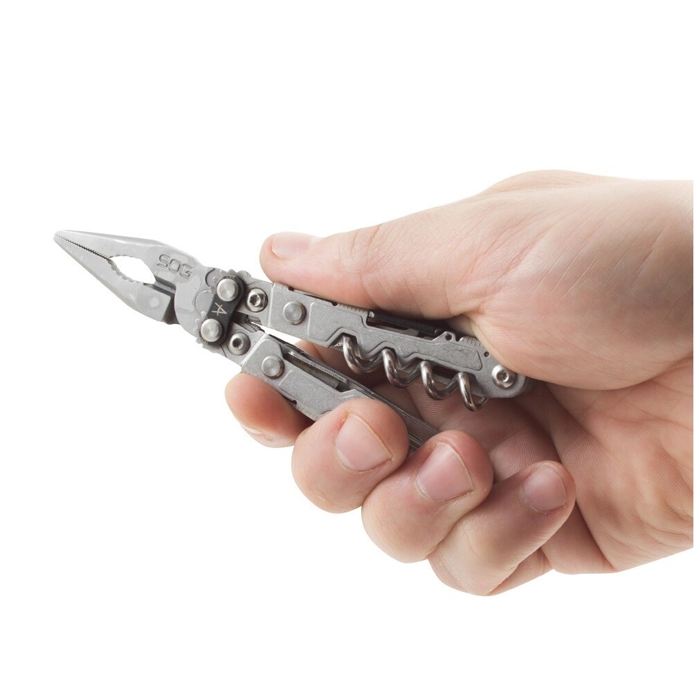 SOG POWERLITRE MULTI-TOOL COMPACT MULTITOOL 18 TOOLS #PL1001-CP