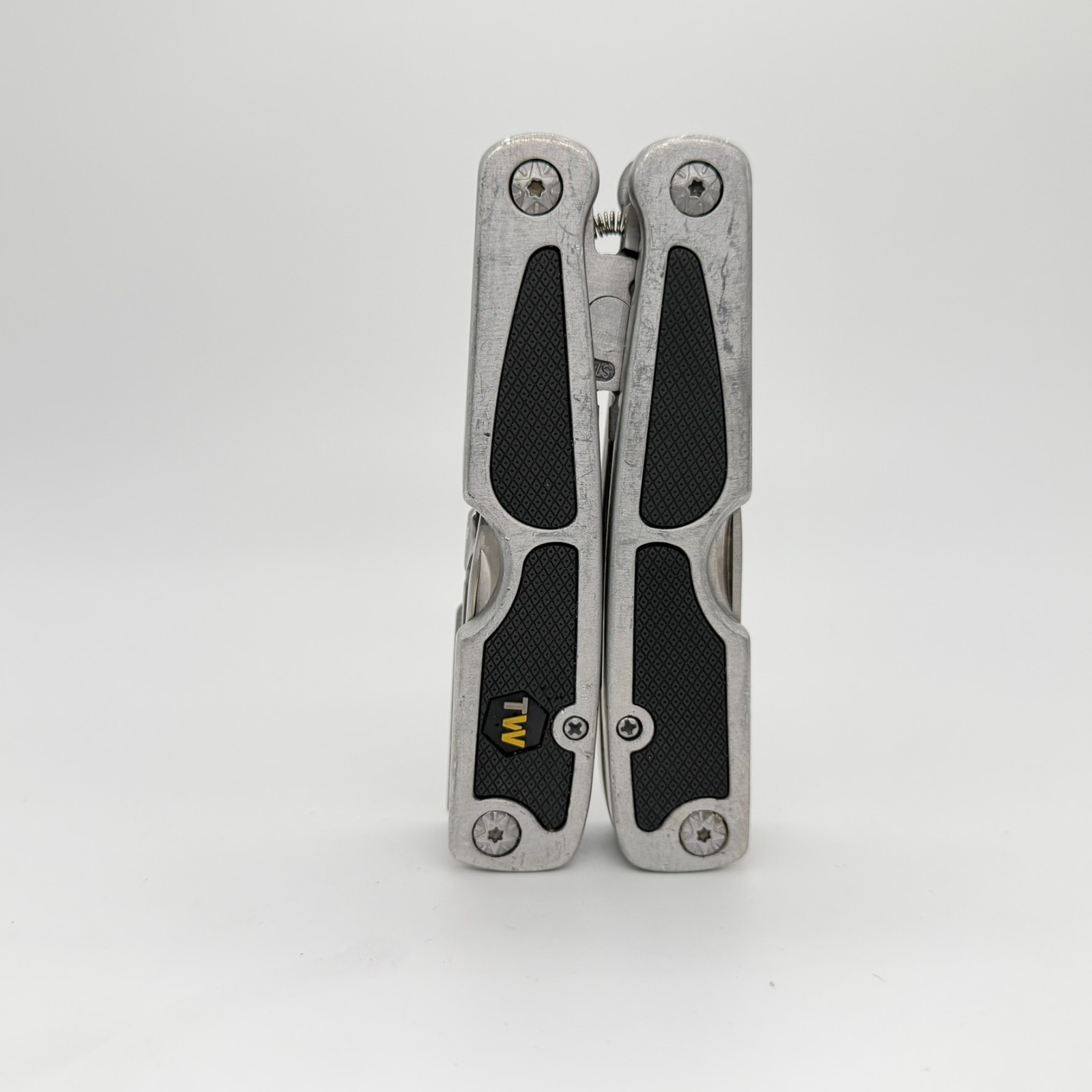 Tactical Workshop 11-in-1 Multi-Tool Stainless Steel Folding Pliers Black Handle