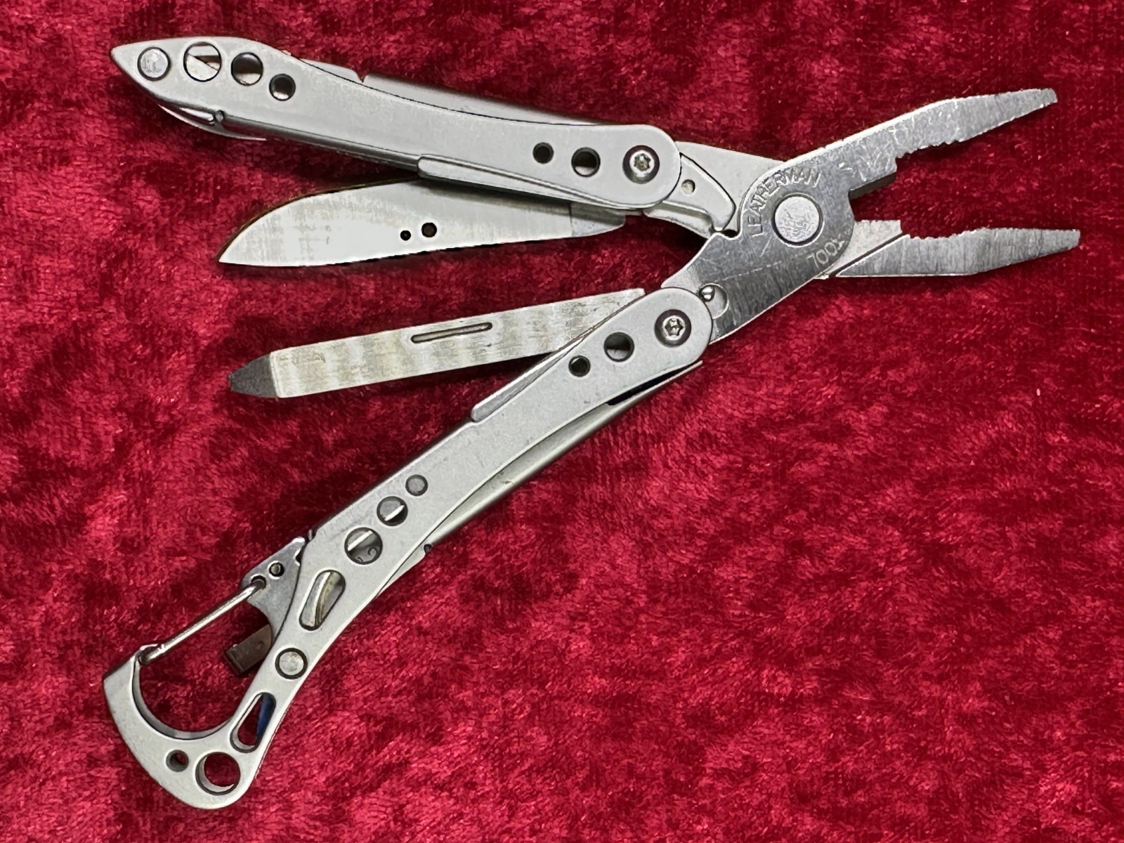 Leatherman Style PS Blue 7 Tool Multi-Tool Pliers 2011 Customized w/Knife (531)
