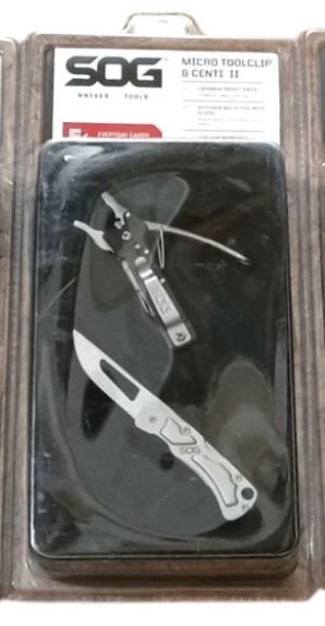 SOG Micro Toolclip & Centi II Knife Set New In Box 9 N 1 Multi Tool Survival KIT