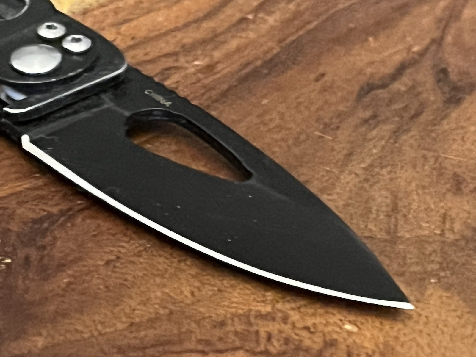 Snap-On BLACK Pocket Knife VERY NICE!! TSA Confiscated ~TASKCo