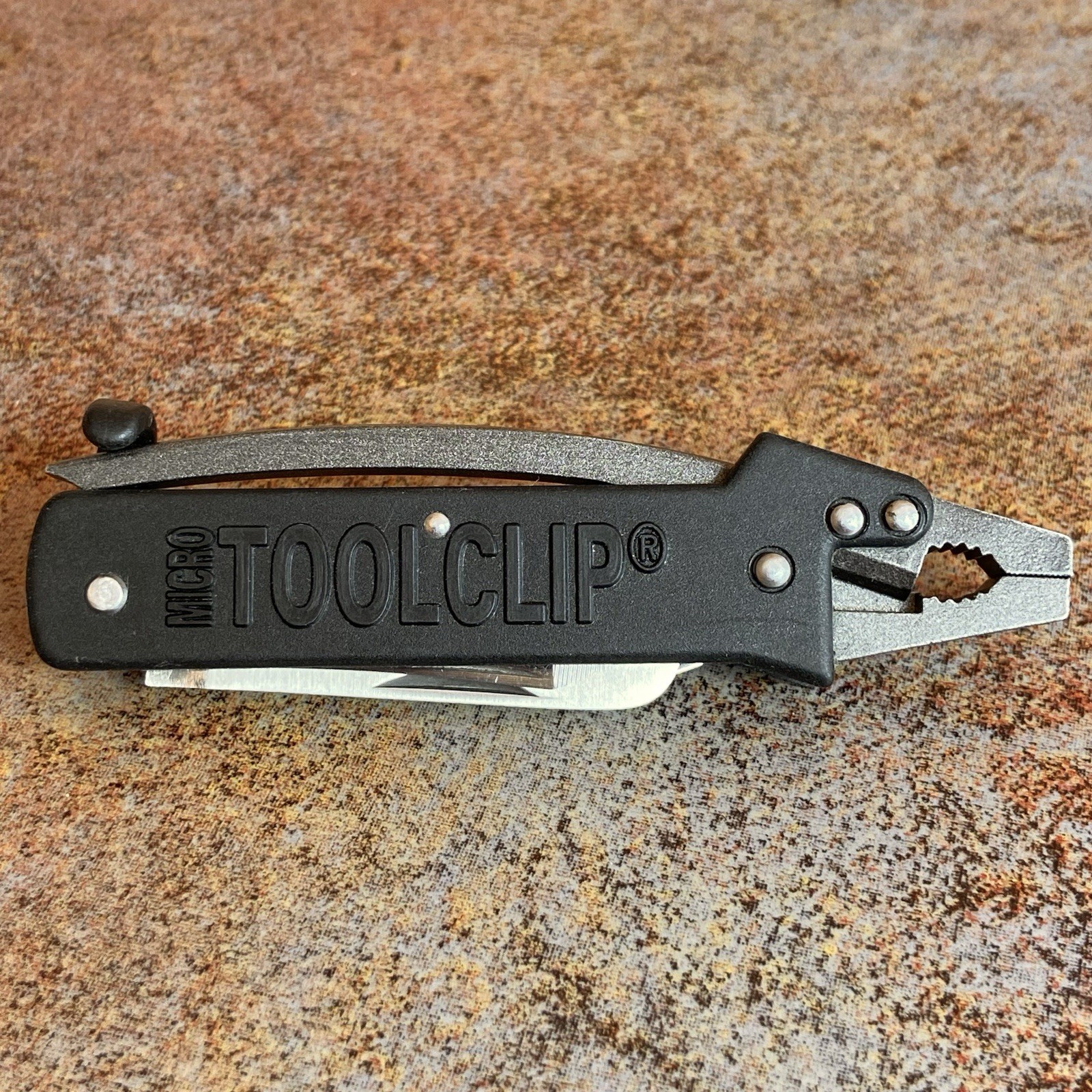 SOG Micro Tool Clip Multi Tool Knife Black Seki Japan Original Vintage 1990s