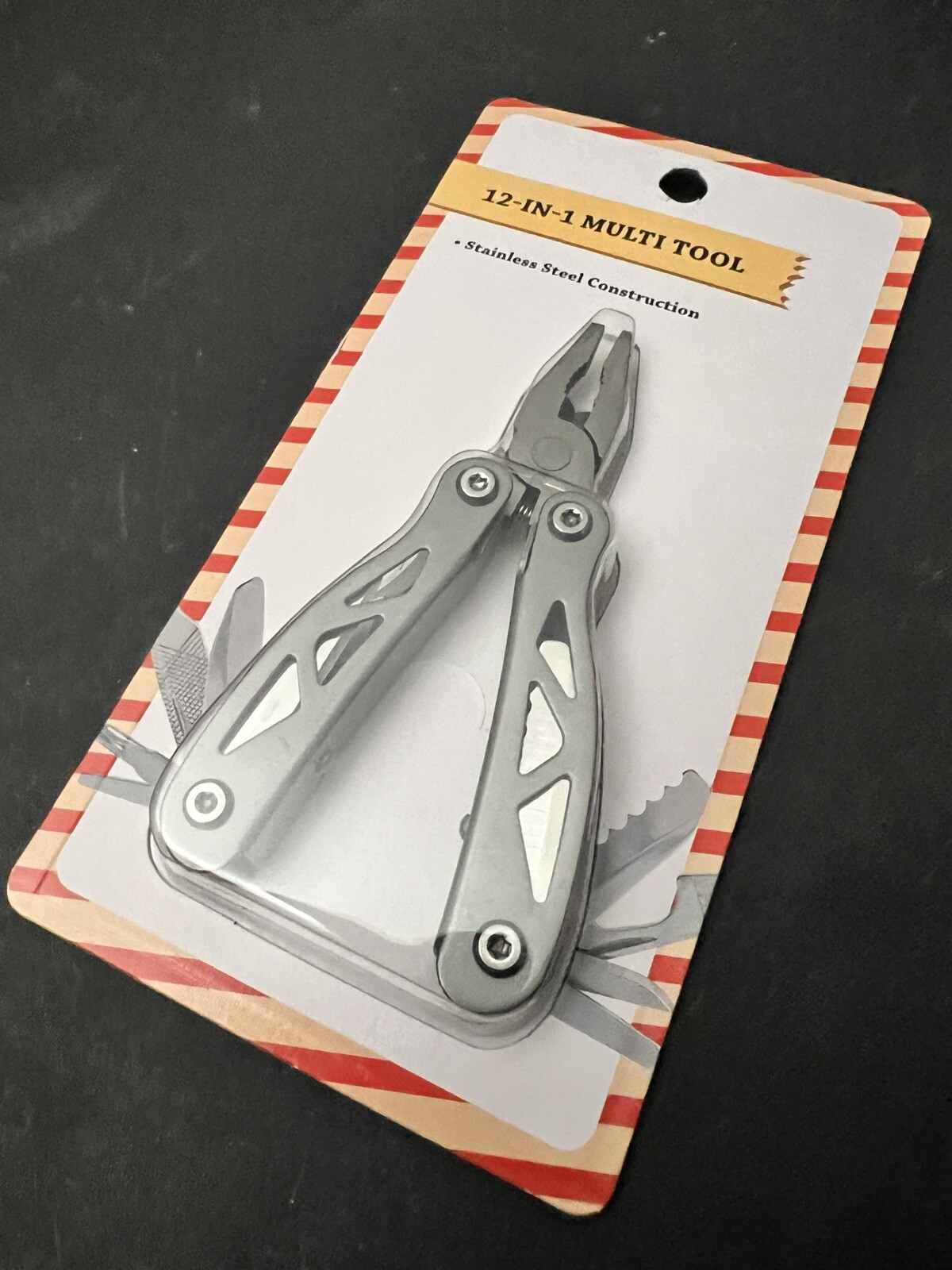 12-in-1 Multi Tool Stainless Steel Construction Pliers Knife Screwdriver