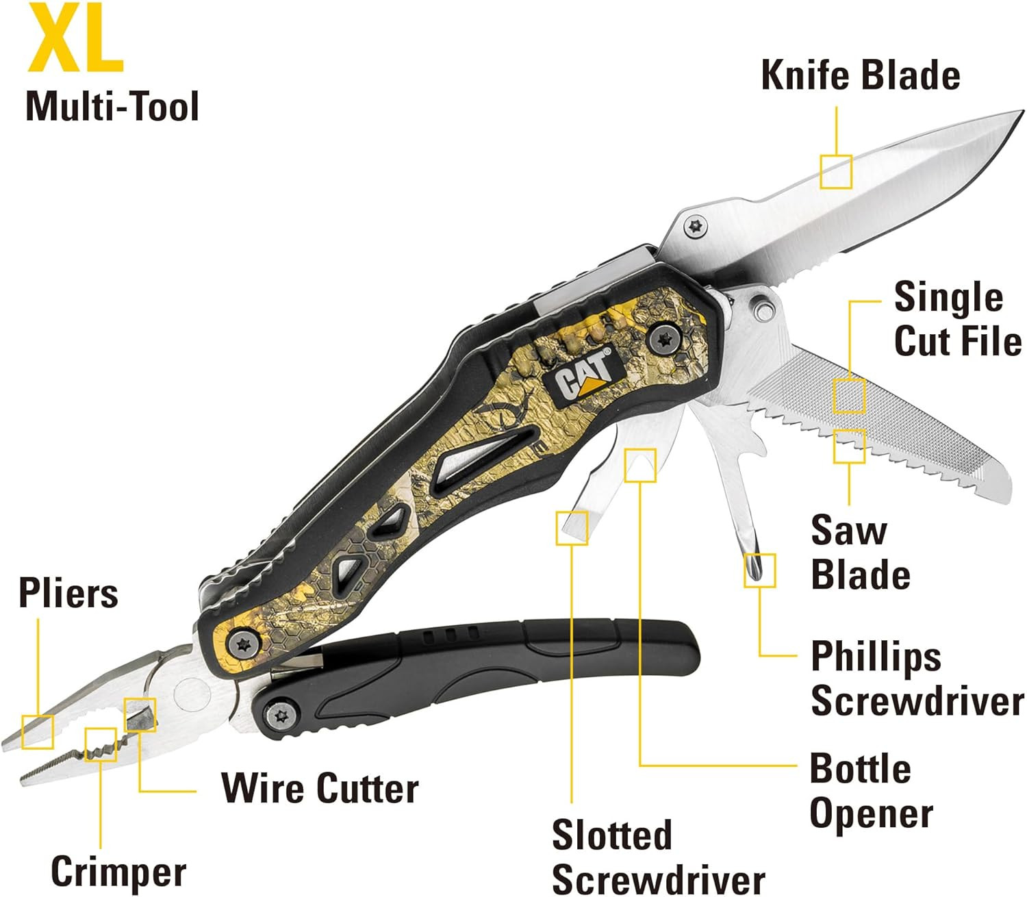 Cat 2 Piece Multi-Tool and Knife Gift Box Set with Real Tree Camo – 240358