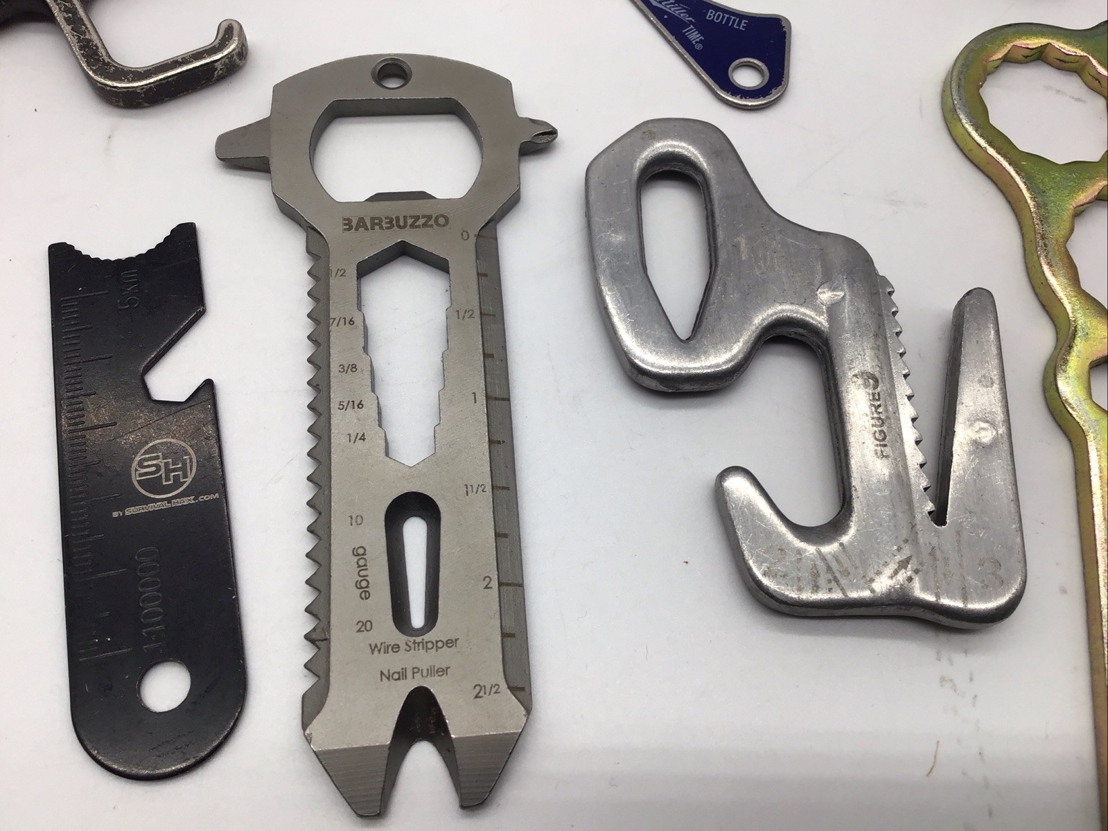 Multitool All-In-One Wrench Knife Saw Screwdriver Bottle Opener Pry Bar EDC Lot