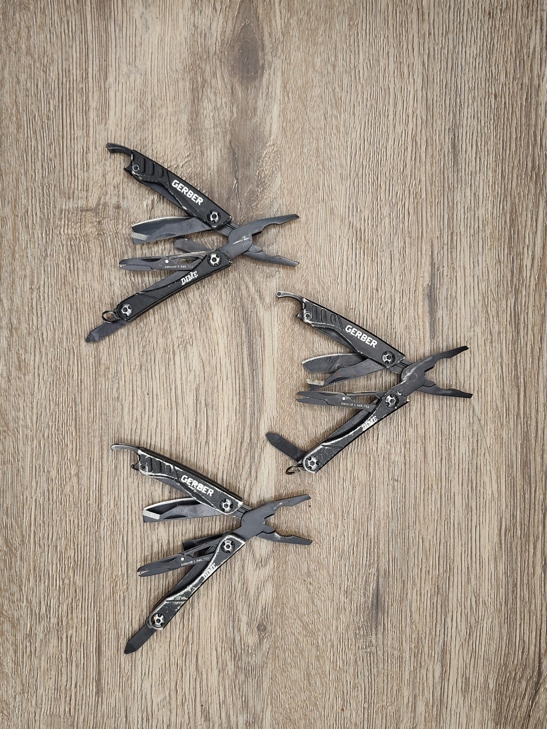 Lot C 3 Gerber Dime Mini Multi-Tool Knife Pliers Scissors Driver