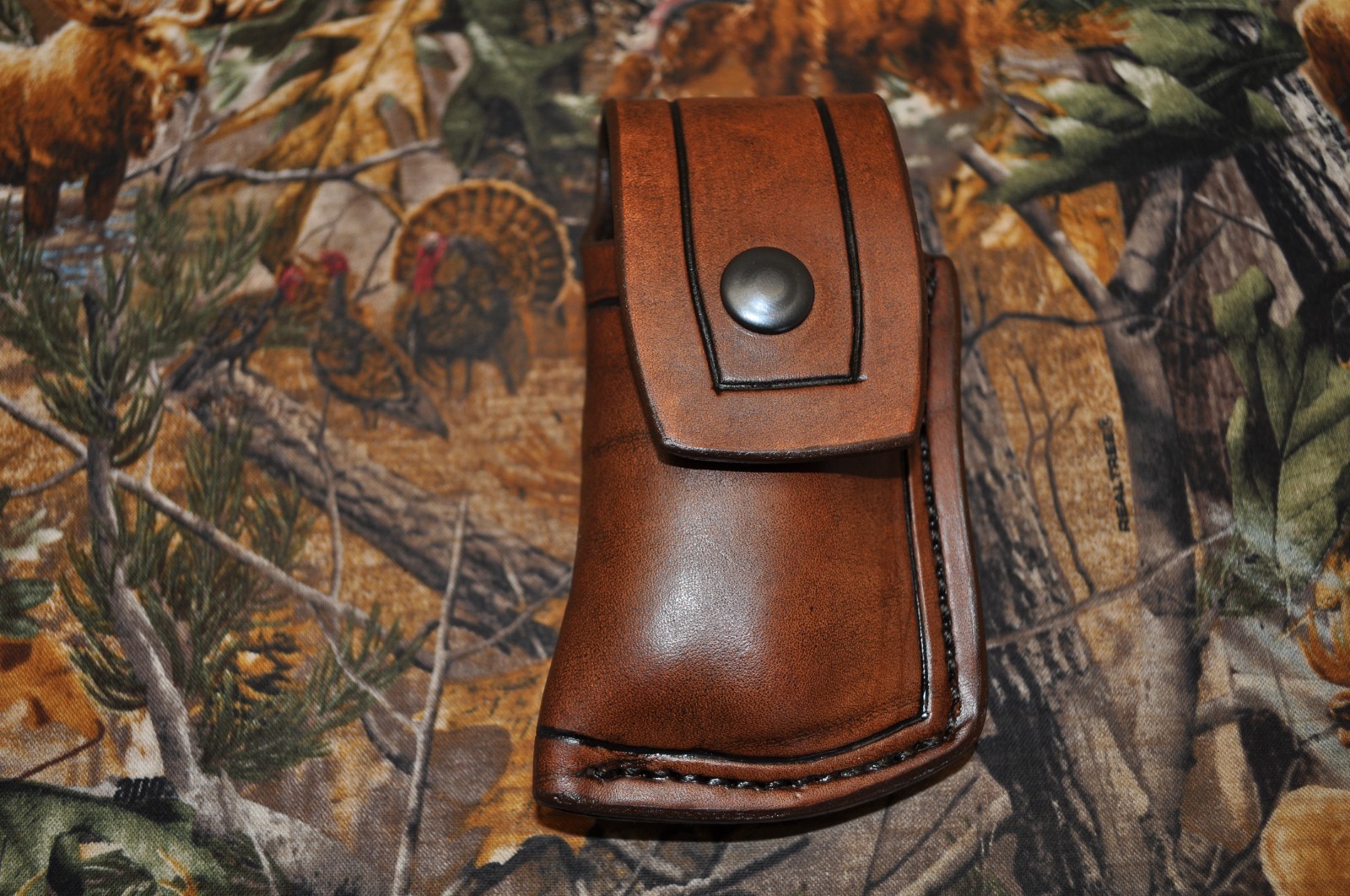 Custom Handmade Sheath with Clip for Leatherman Wave-L. Handed (Sheath Only)