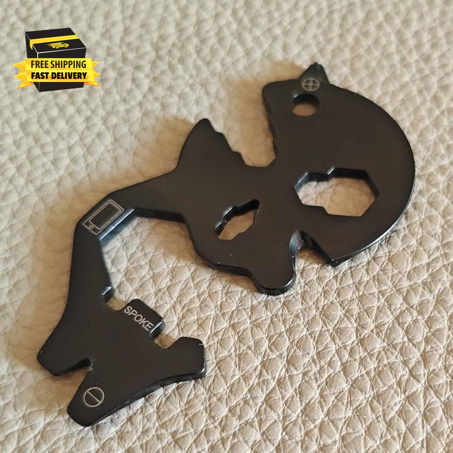 Multitool Wallet Tool Beer Bottle Opener with Pry Bar Flat & Philips Screw Drive