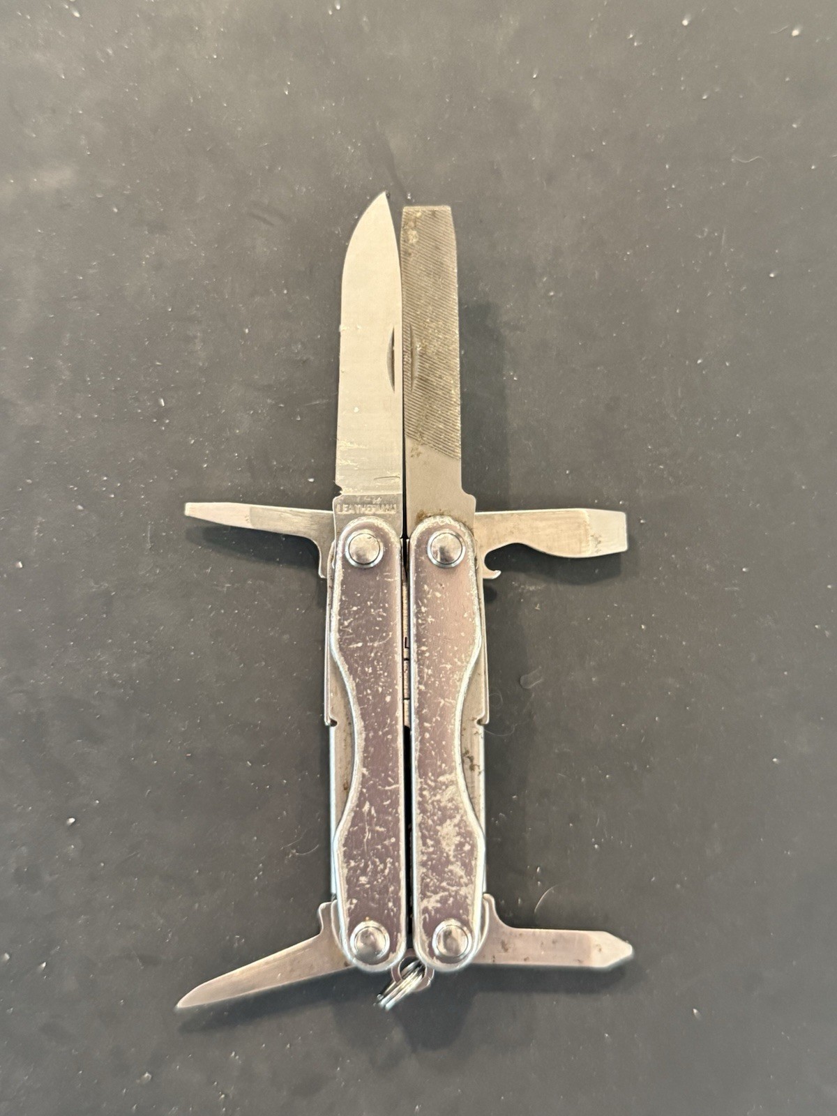 Leatherman Squirt P4 Gray Multitool Key Ring Discontinued Used